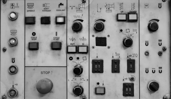 Painel de controlo industrial
